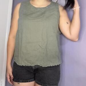 Liz Claiborne Women's Green and Khaki Vests-tanks-cami